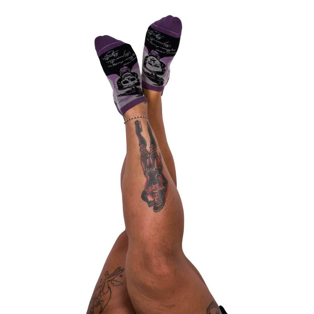 The Raven Poe Ankle Socks - 