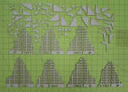 6mm Tall Ruined City Buildings (Matboard) - 285CSS056 - 