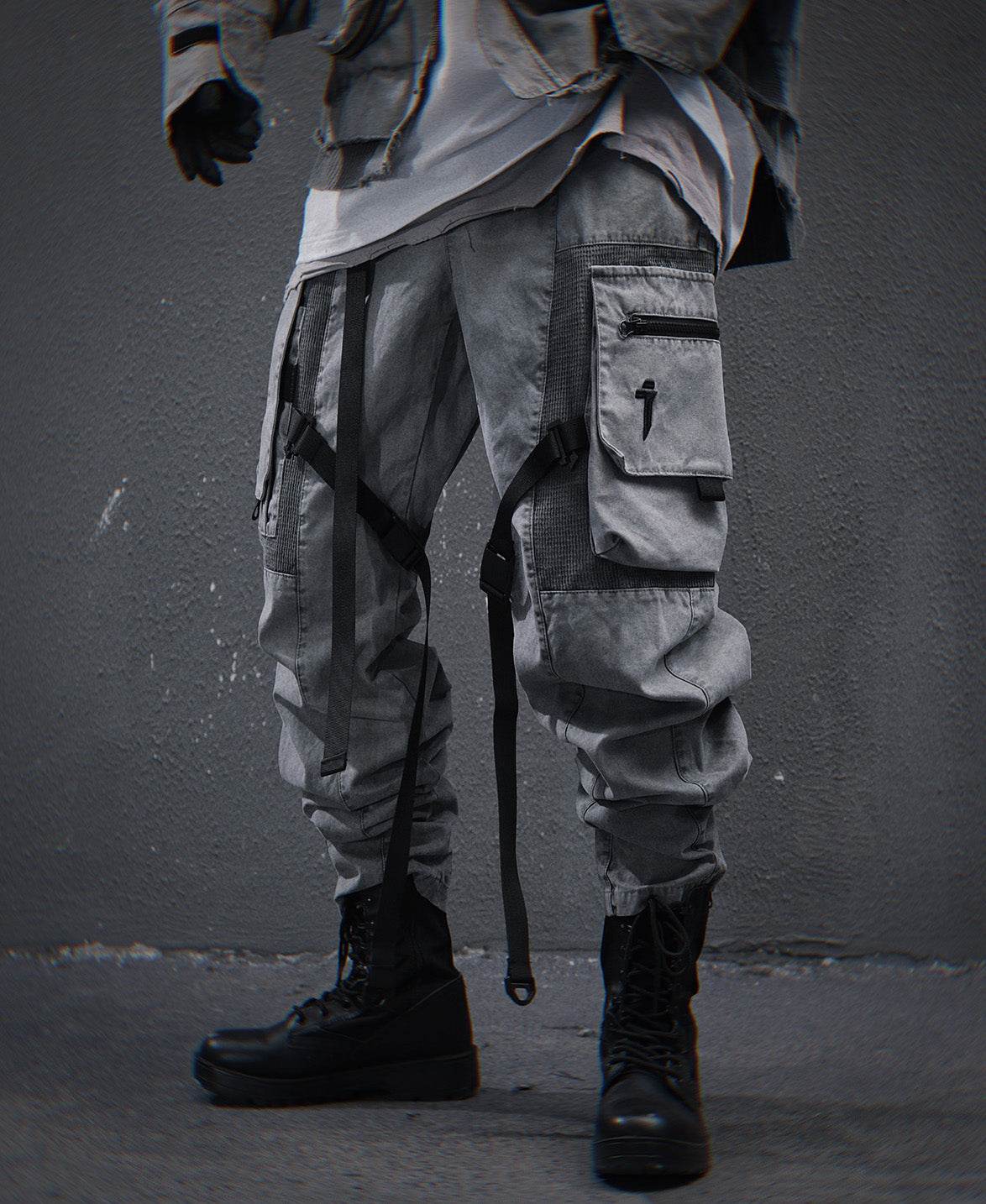 HiP46 Grey NX Cargo Pants - M