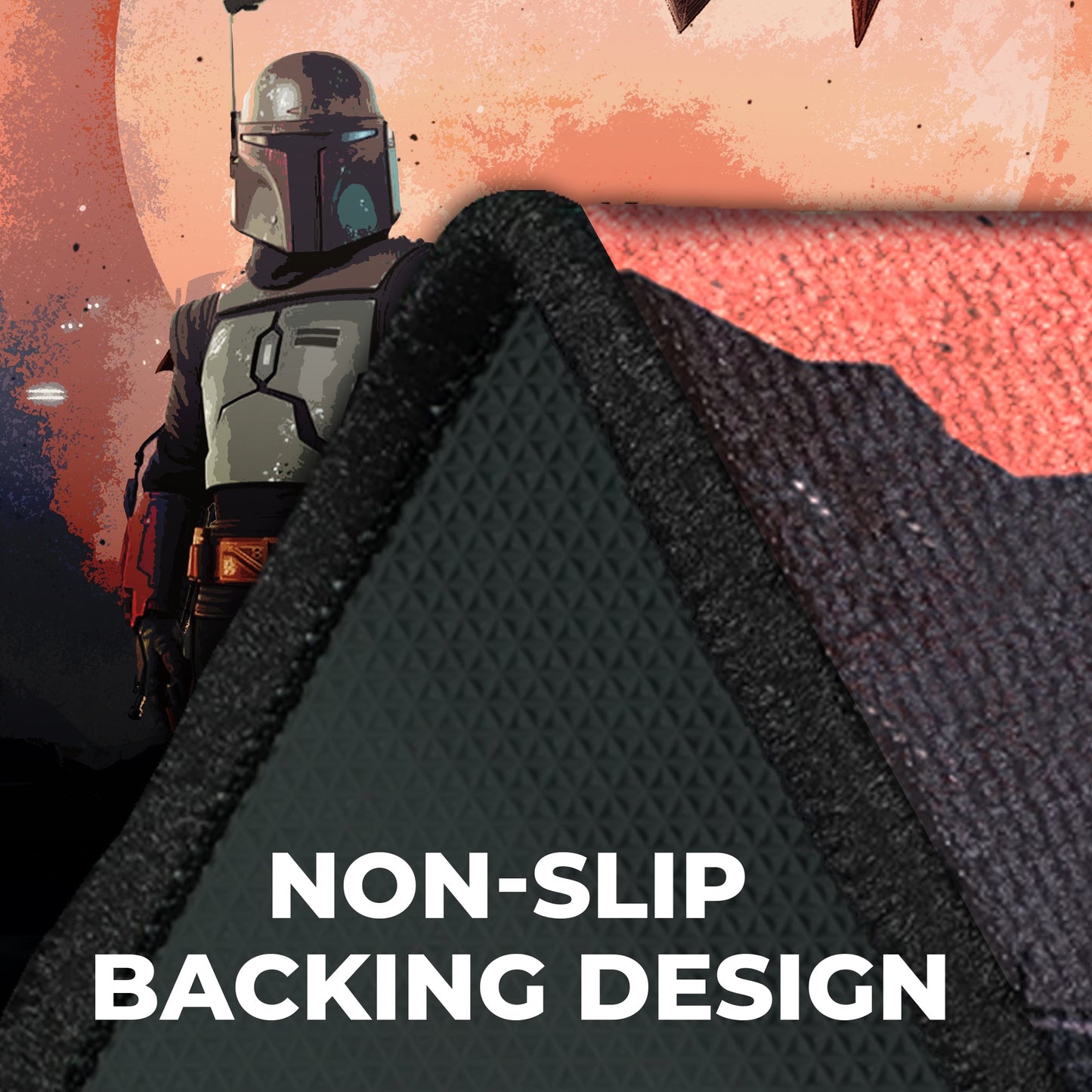 Boba Fett Star Wars inspired Gaming Rug - 62x40 inches