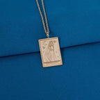 Disney X RockLove TANGLED Rapunzel Tablet Necklace - Sterling Silver