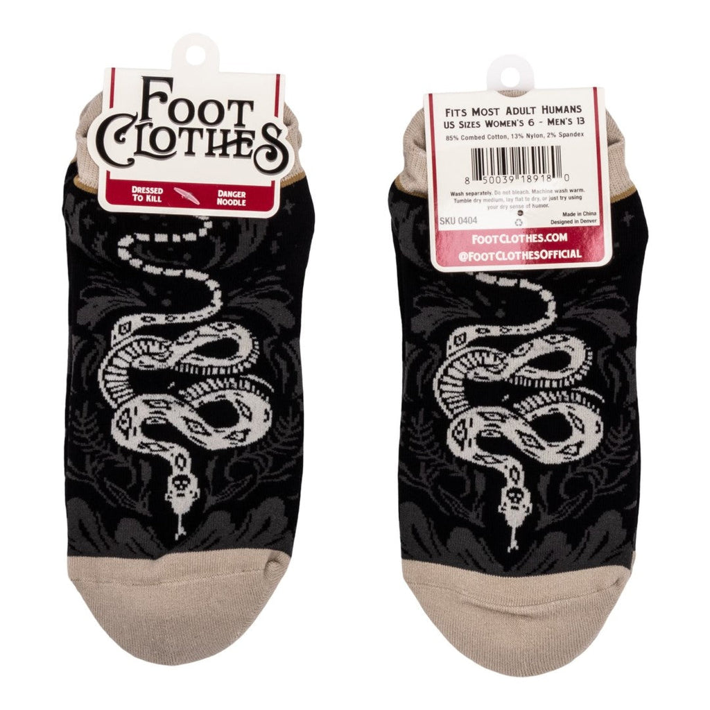 Danger Noodle Snake Ankle Socks