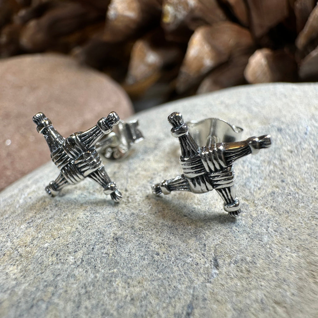Saint Brigid's Cross Post Earrings