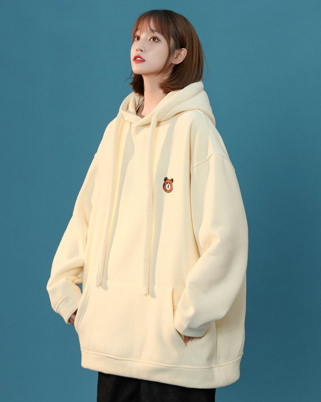 Women's Classic Teddy Hoodie - Apricot / S