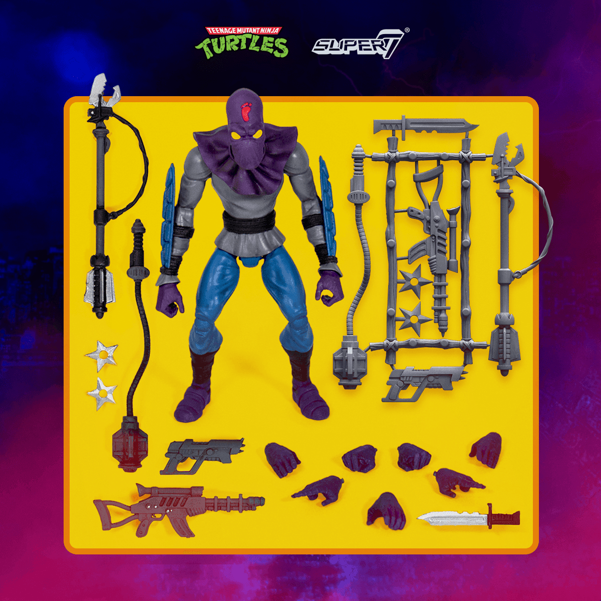 Super7 x Teenage Mutant Ninja Turtles Ultimates Foot Soldier II Action Figure TMNT - 