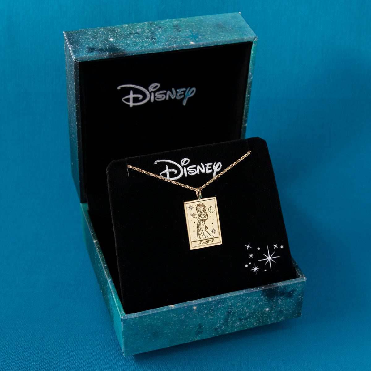 Disney X RockLove ALADDIN Jasmine Tablet Necklace - Sterling Silver