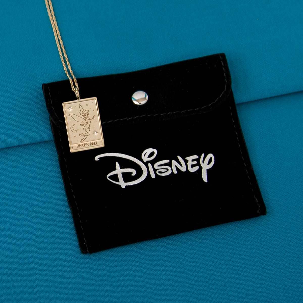 Disney X RockLove PETER PAN Tinker Bell Tablet Necklace - Sterling Silver