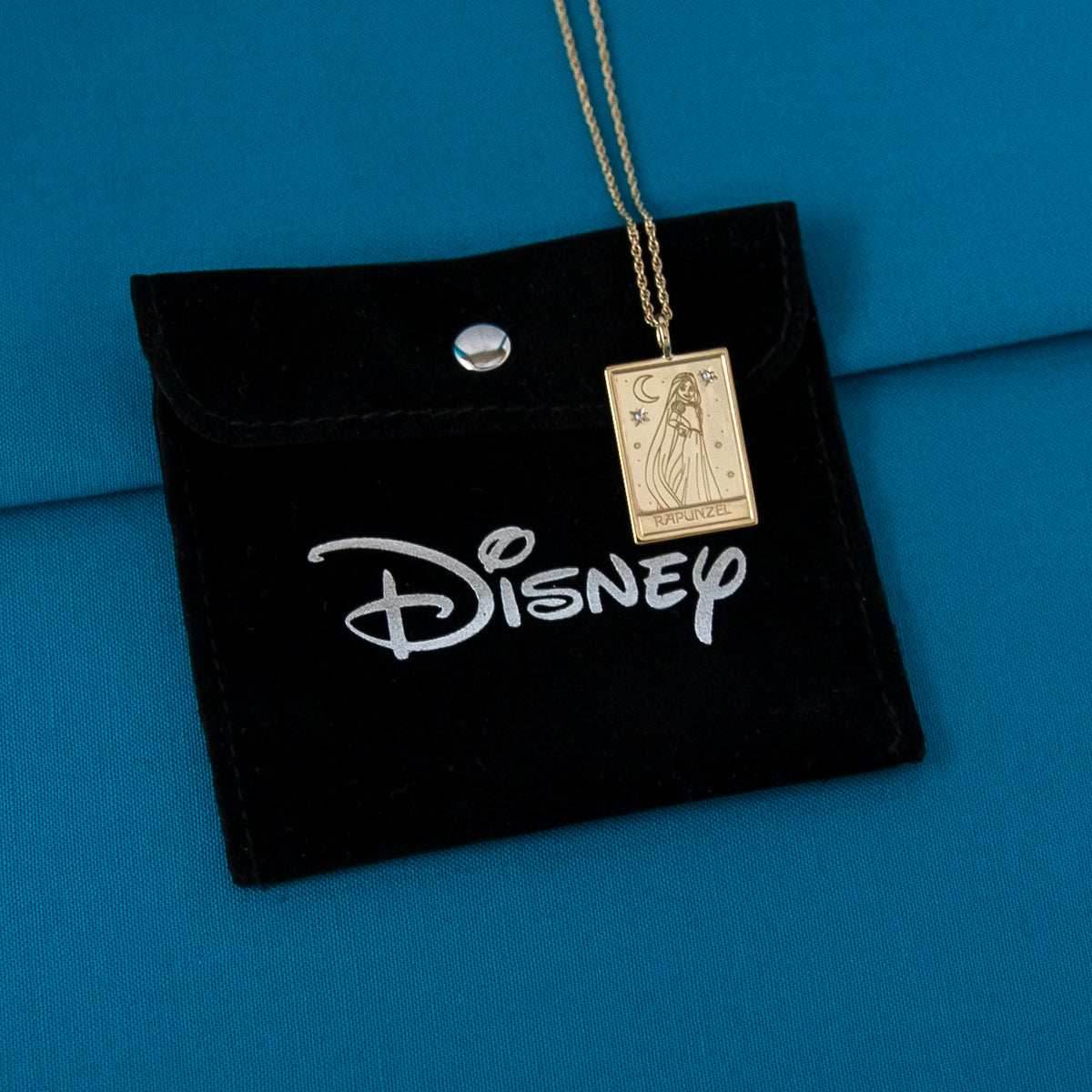 Disney X RockLove TANGLED Rapunzel Tablet Necklace - Sterling Silver