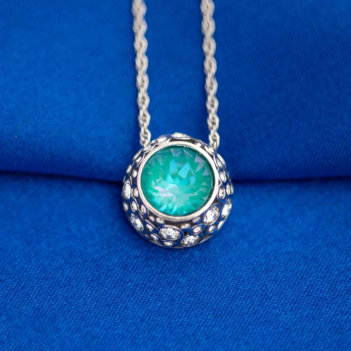 Disney X RockLove THE LITTLE MERMAID Bubble Solitaire Necklace - 