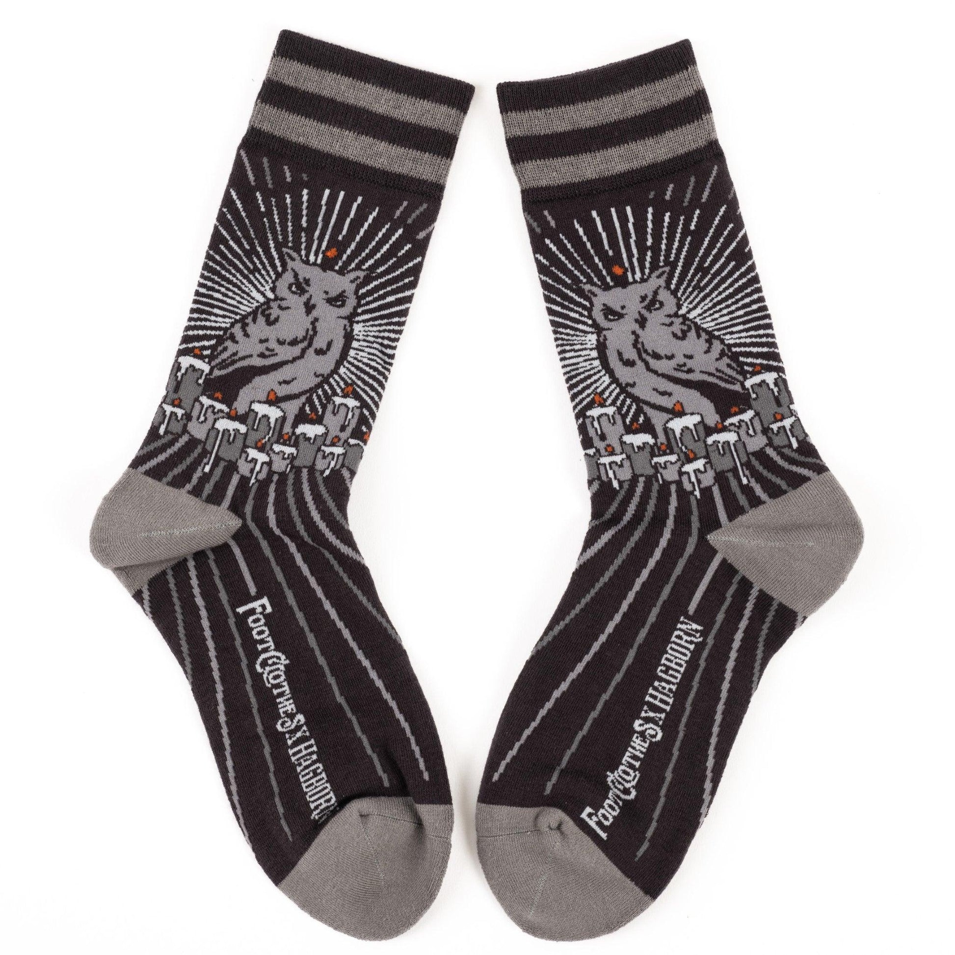 Night Owl FootClothes x Hagborn Collab Crew Socks-4