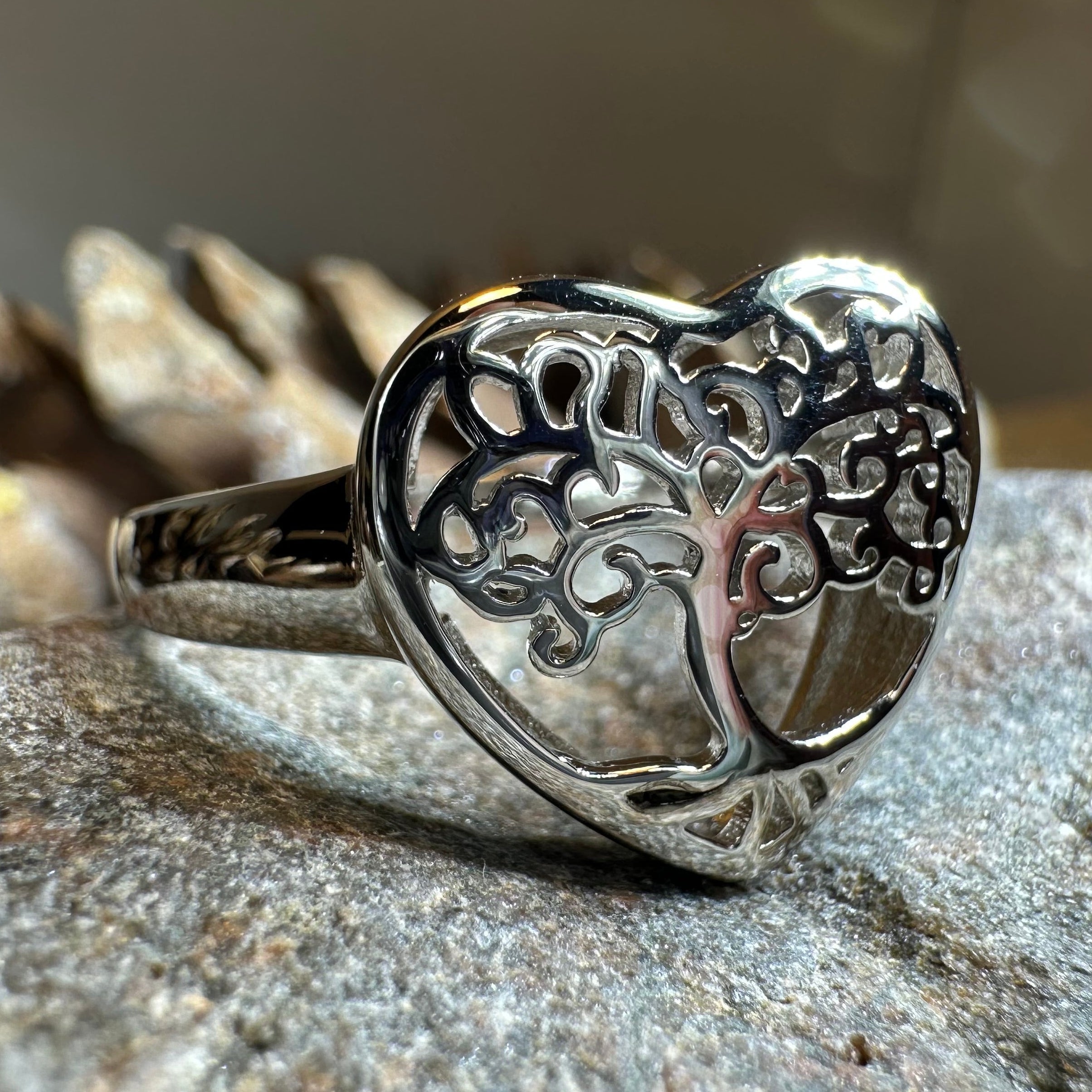 Heart Tree of Life Ring