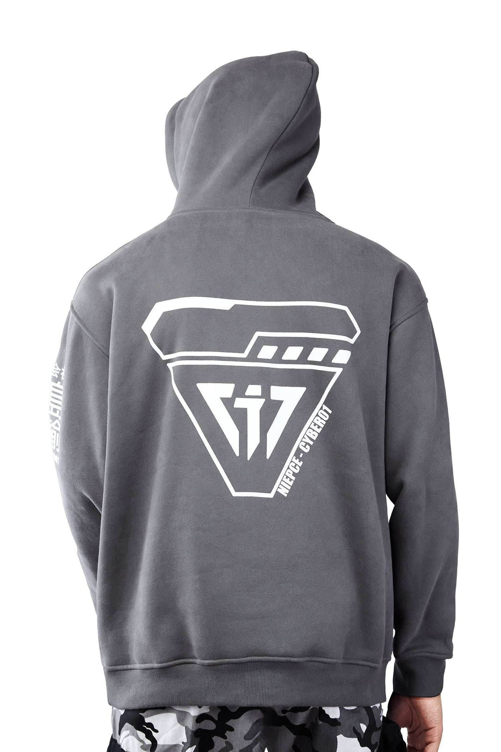 MHH1 Grey Niepce Cyber01 Hoodie - Grey / M