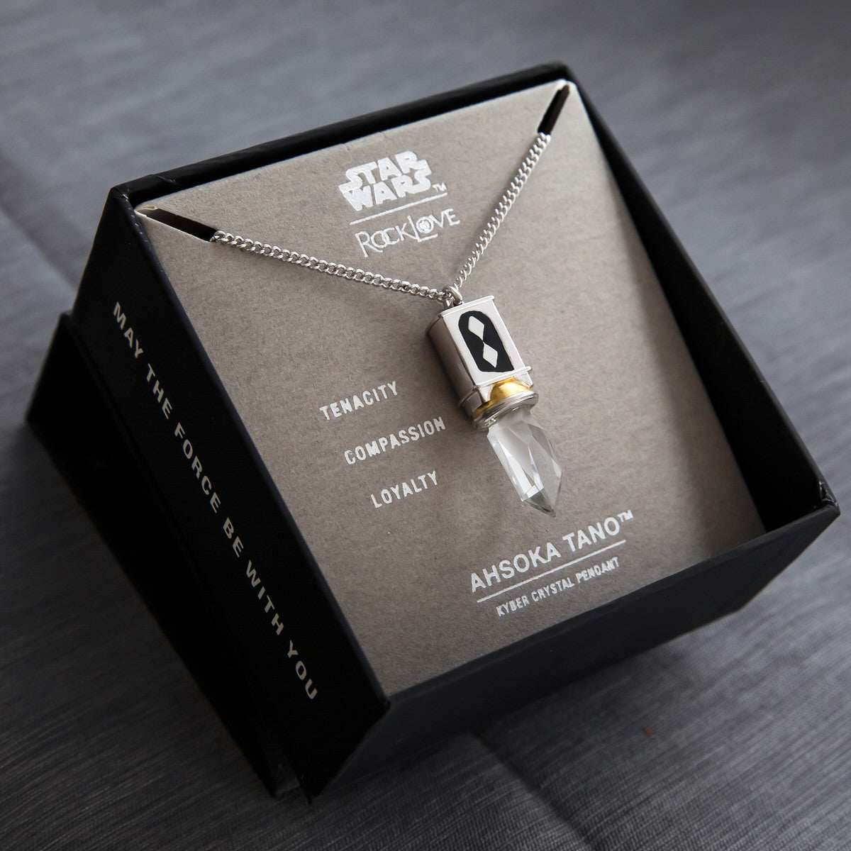 Star Wars X RockLove Ahsoka Tano Kyber Crystal Necklace - 