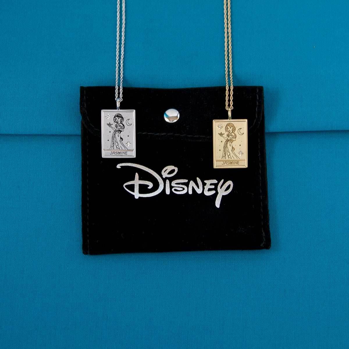 Disney X RockLove ALADDIN Jasmine Tablet Necklace - Sterling Silver