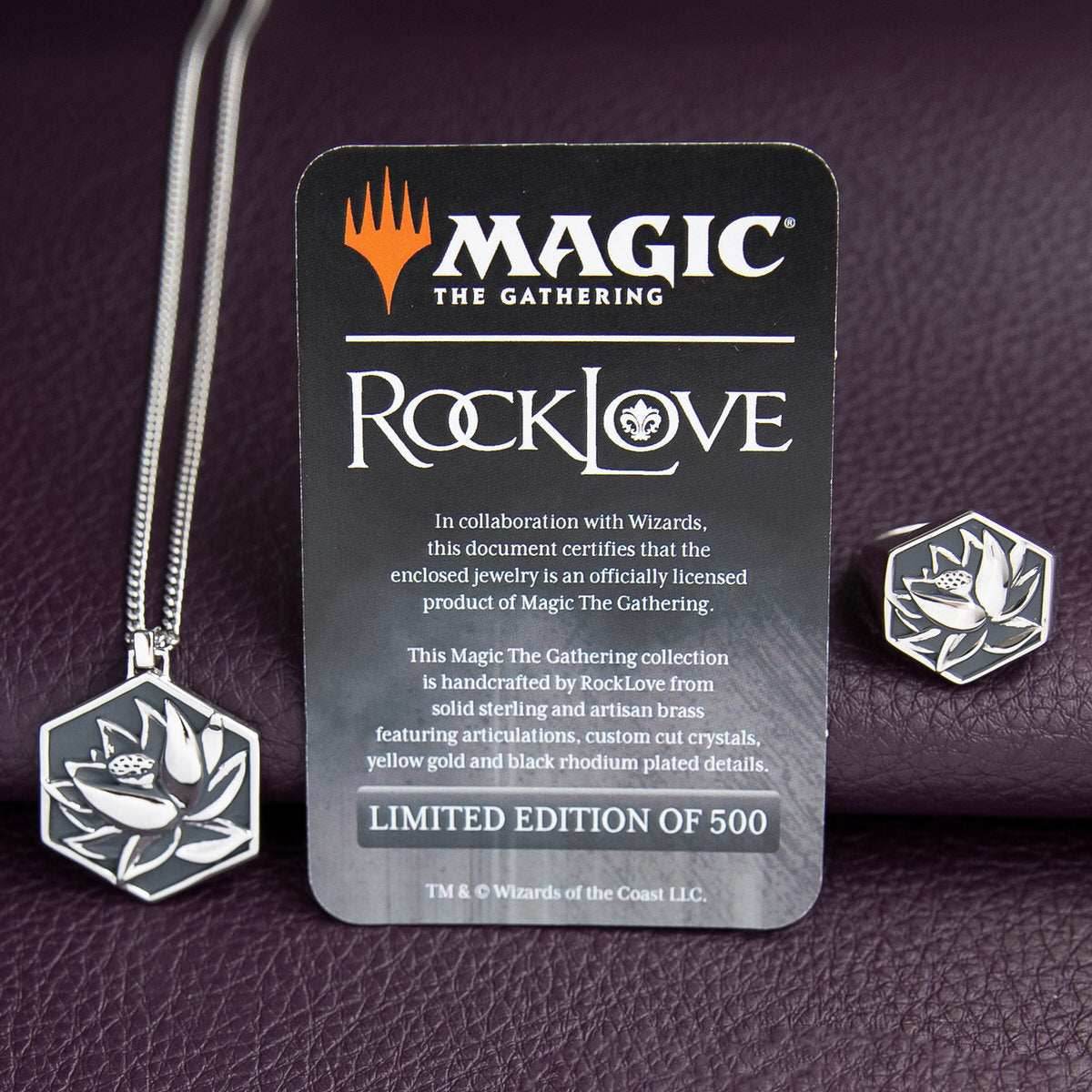 Magic: The Gathering X RockLove Black Lotus Signet Ring - Size 6