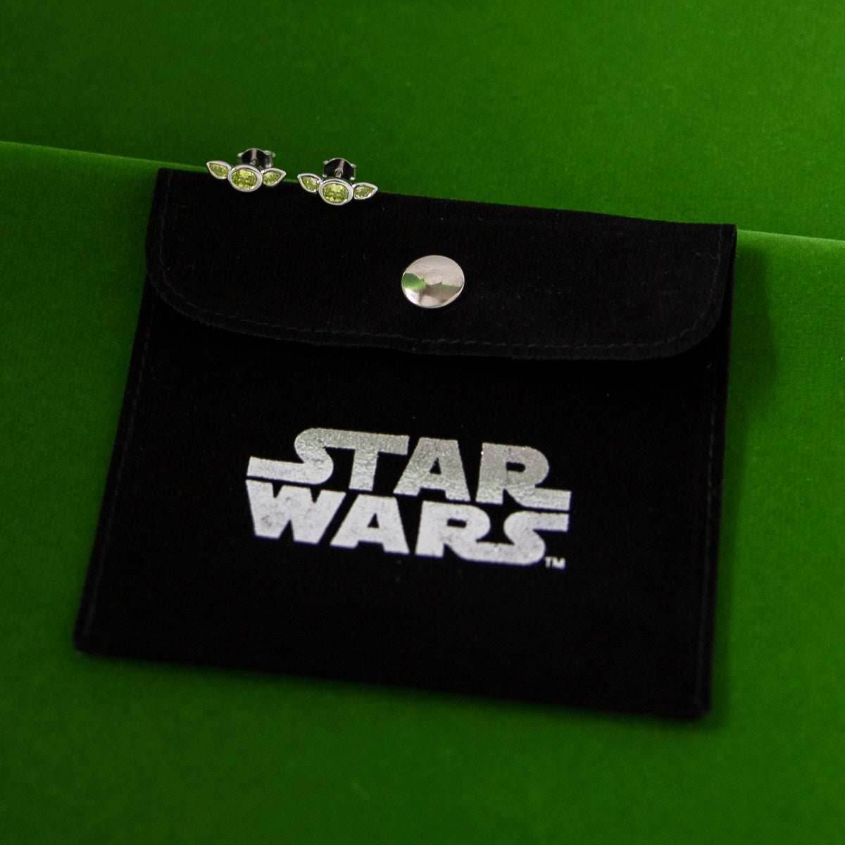 Star Wars X RockLove Grogu Crystal Stud Earrings - 