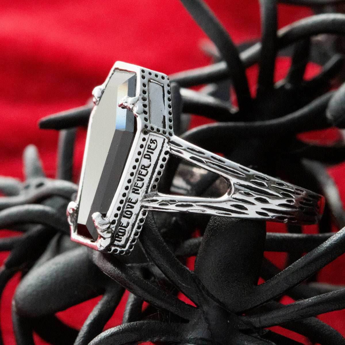 Disney X RockLove THE NIGHTMARE BEFORE CHRISTMAS True Love Never Dies Ring - Size 5