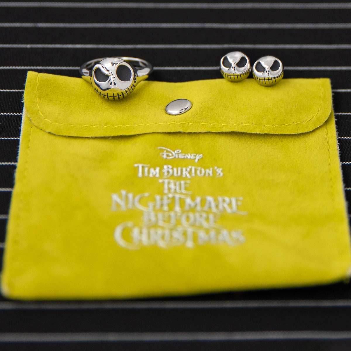 Disney X RockLove THE NIGHTMARE BEFORE CHRISTMAS Jack Skellington Stud Earrings - 