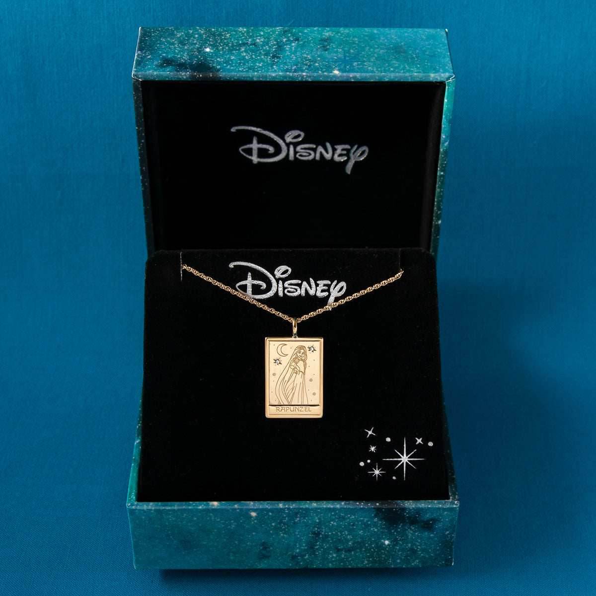 Disney X RockLove TANGLED Rapunzel Tablet Necklace - Sterling Silver