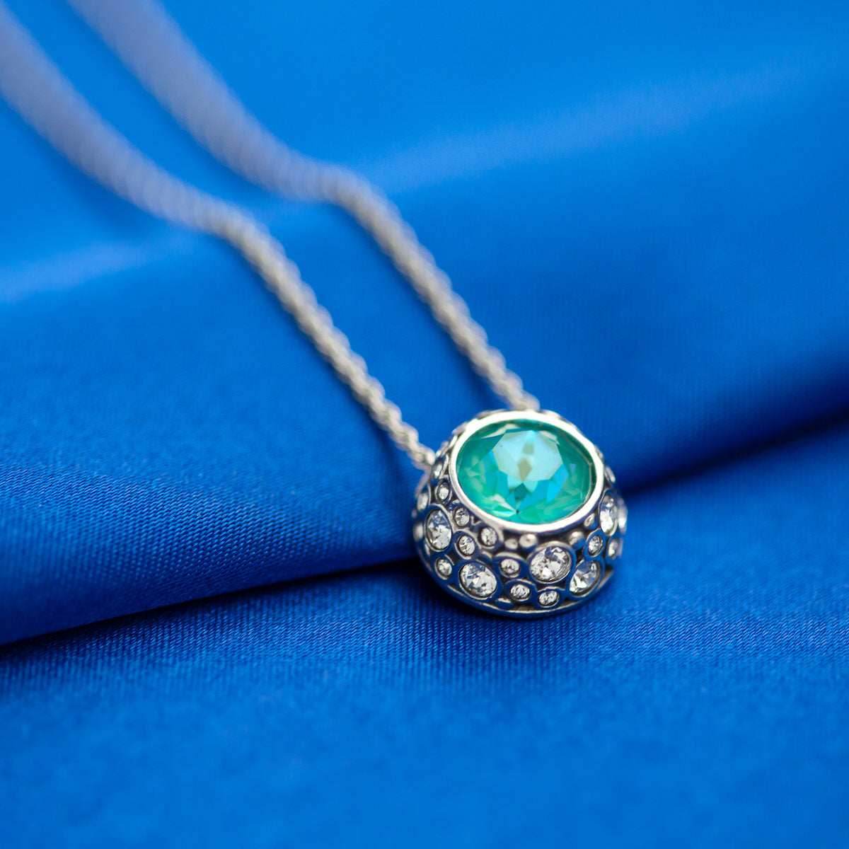 Disney X RockLove THE LITTLE MERMAID Bubble Solitaire Necklace - 