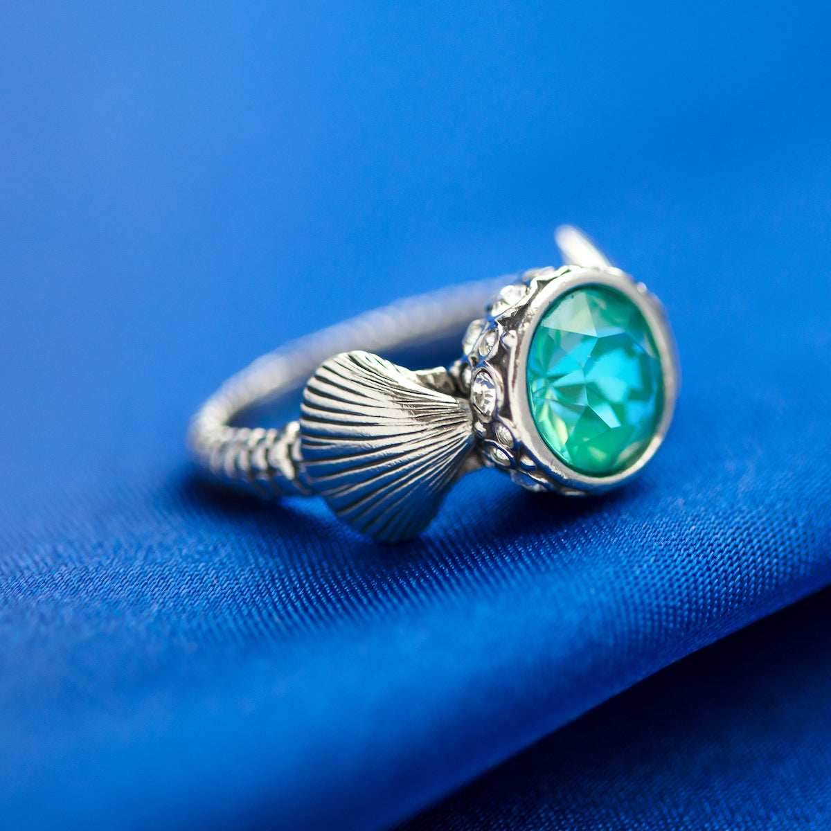 Disney X RockLove THE LITTLE MERMAID Seashell & Bubble Ring - Size 5