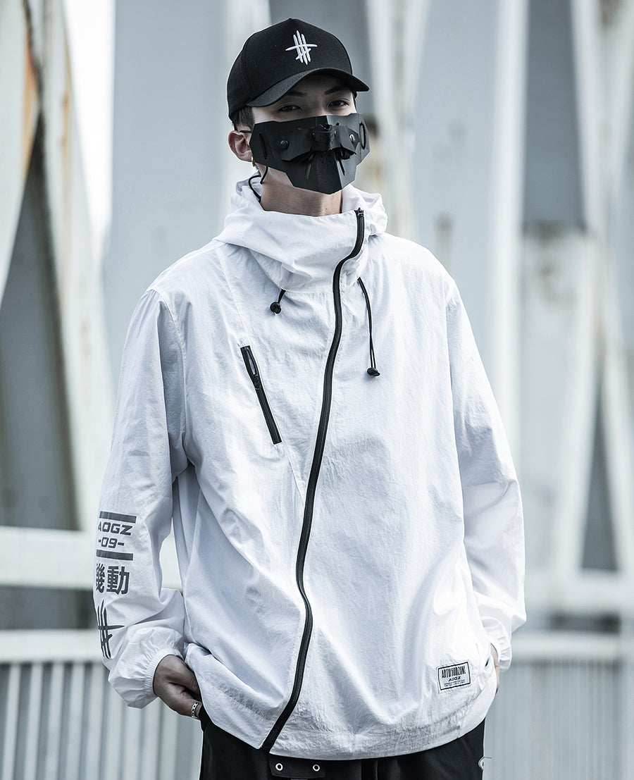 DuskJ4 Scar 09 Windbreaker - White / S