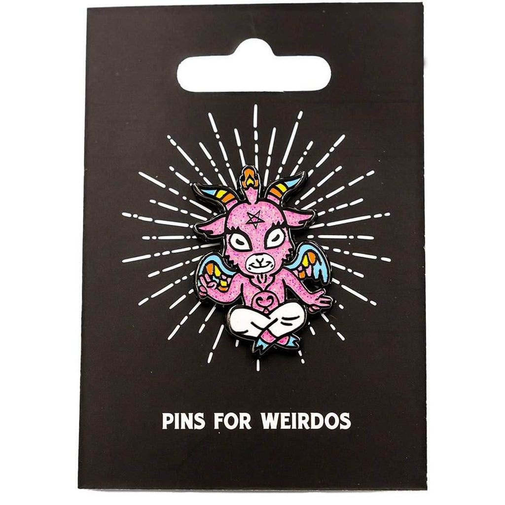Cute and Baby Baphomet Socks and Pins Gift Pack - 