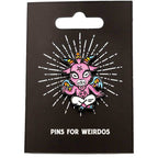 Cute and Baby Baphomet Socks and Pins Gift Pack - 