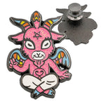 Cute and Baby Baphomet Socks and Pins Gift Pack - 
