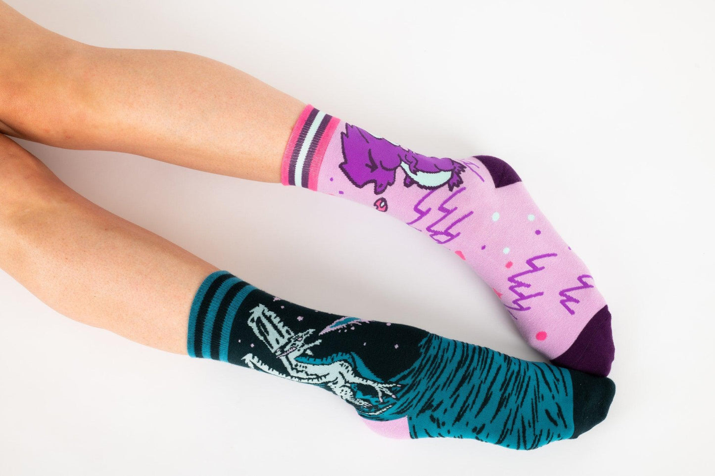 Evil AF Dragon Crew Socks-4