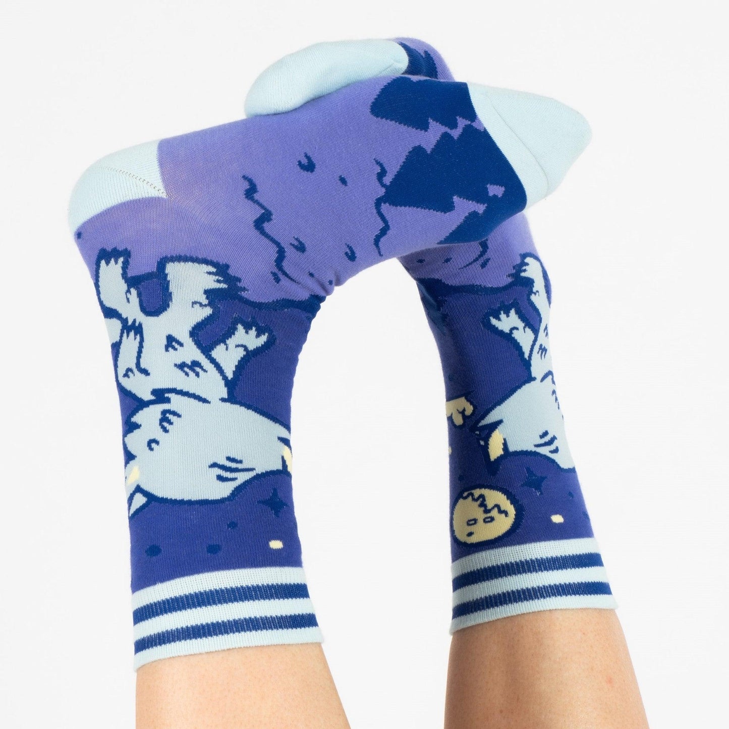 Cute Werewolf Crew Socks-3