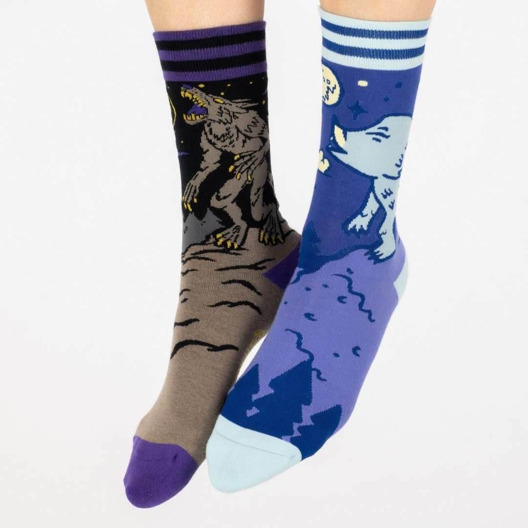 Evil AF Werewolf Crew Socks - 