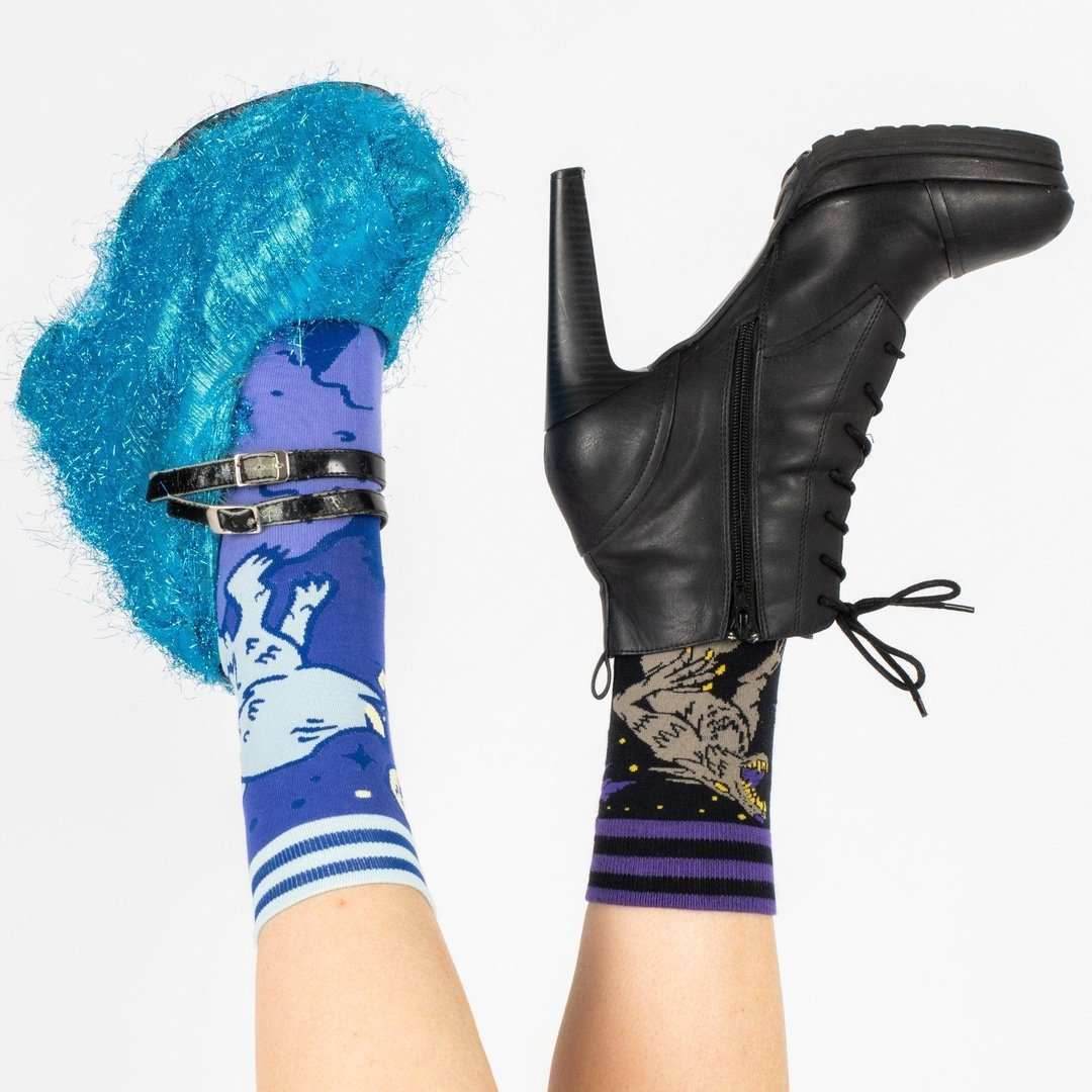 Evil AF Werewolf Crew Socks - 