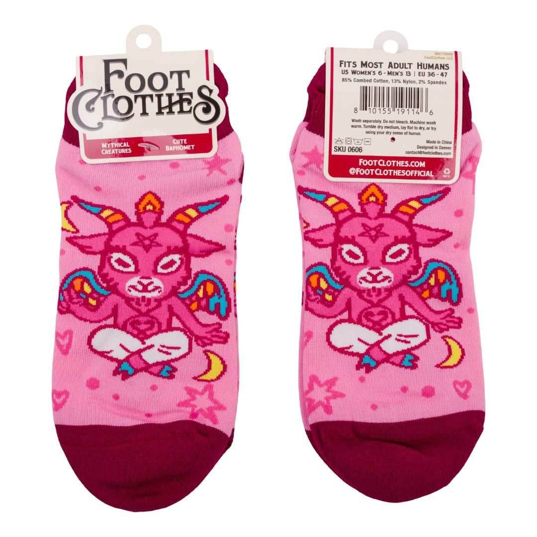 Cute Baphomet Ankle Socks - 
