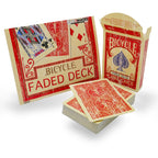 Faded Rider Back Red Bicycle Deck