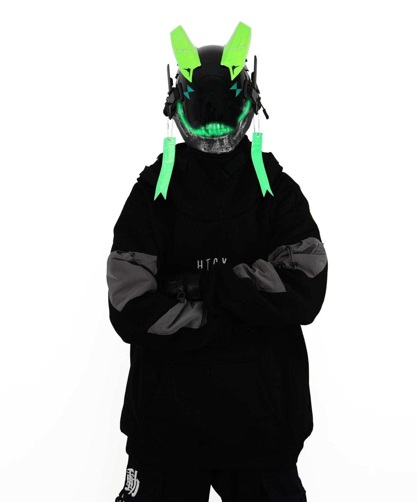 Green Skeleton Tech Mask - 