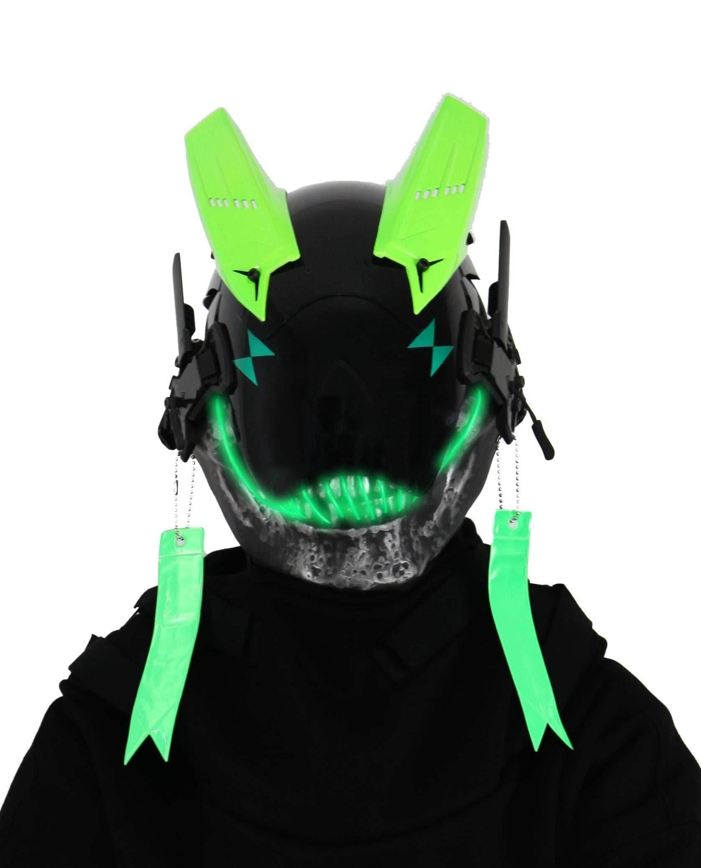 Green Skeleton Tech Mask - 