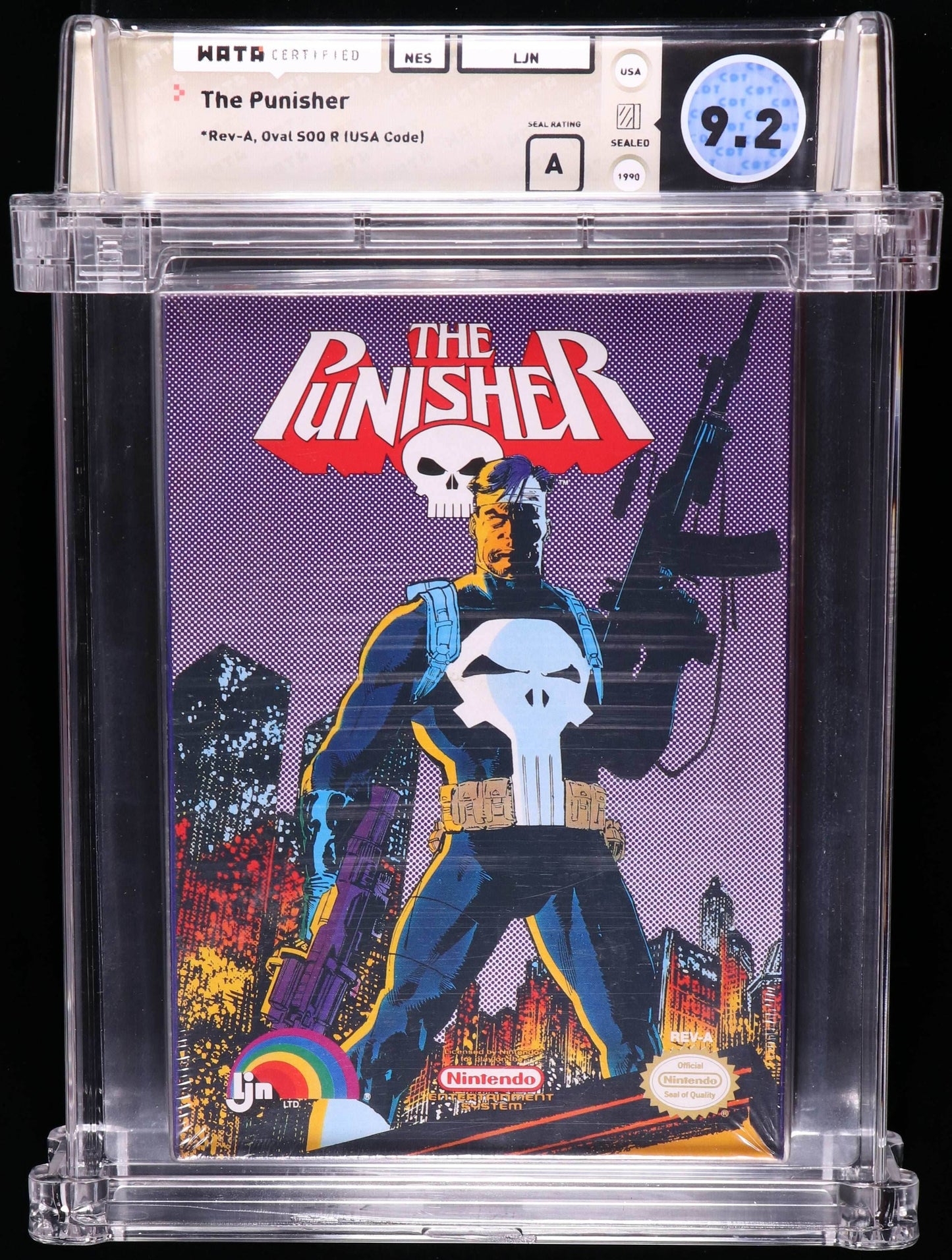 The Punisher [Graded WATA 9.2] (Nintendo NES) - WATA Graded Sealed 9.2