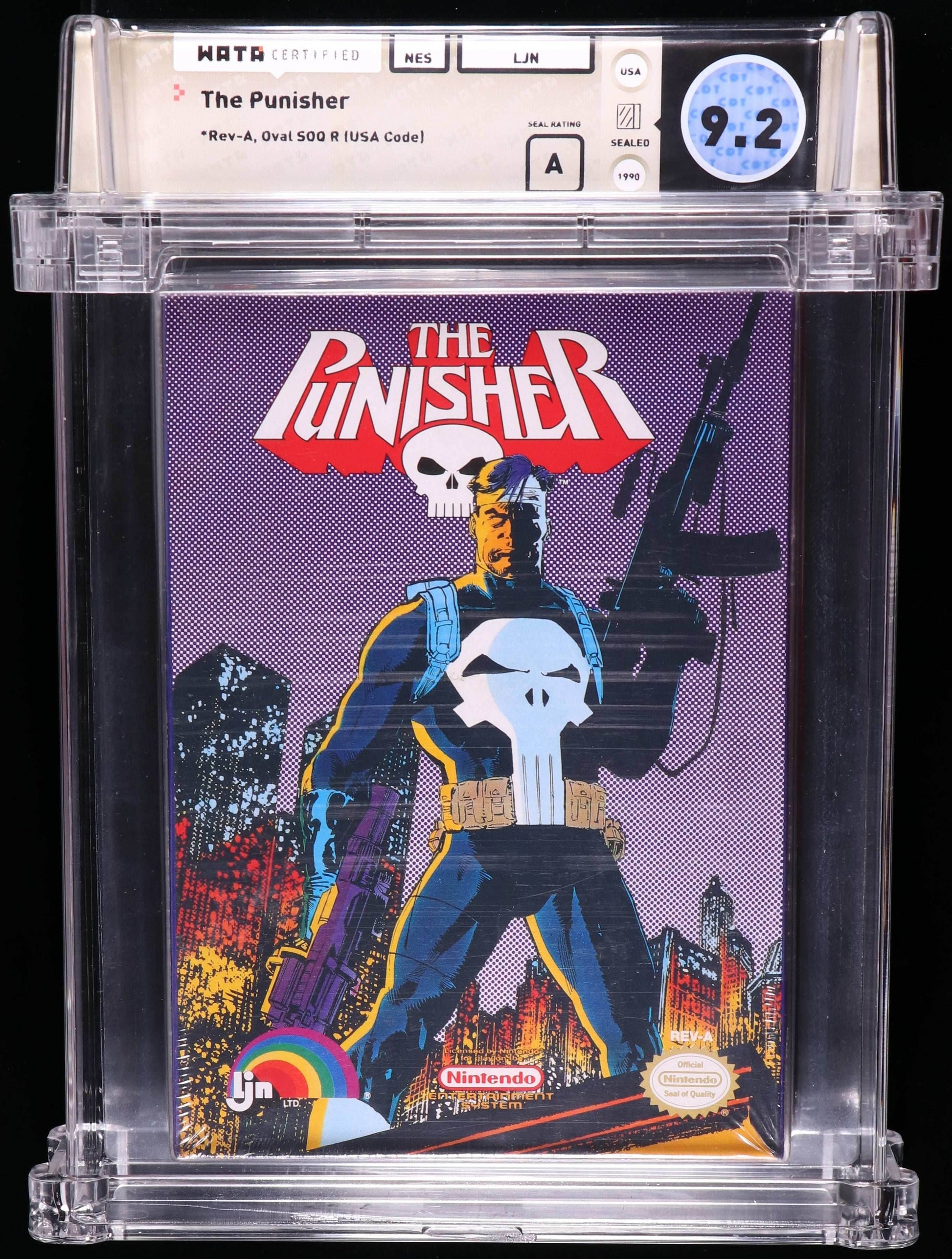 The Punisher [Graded WATA 9.2] (Nintendo NES) - WATA Graded Sealed 9.2