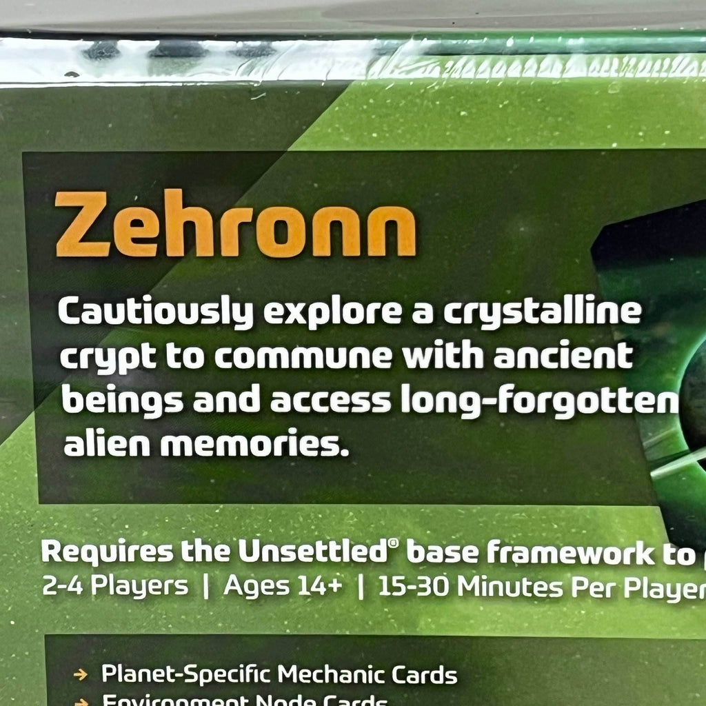 ORANGE NEBULA Unsettled Planet 003 Zehronn Card Game 2-4 Players 14+Ages ONB0203 - 