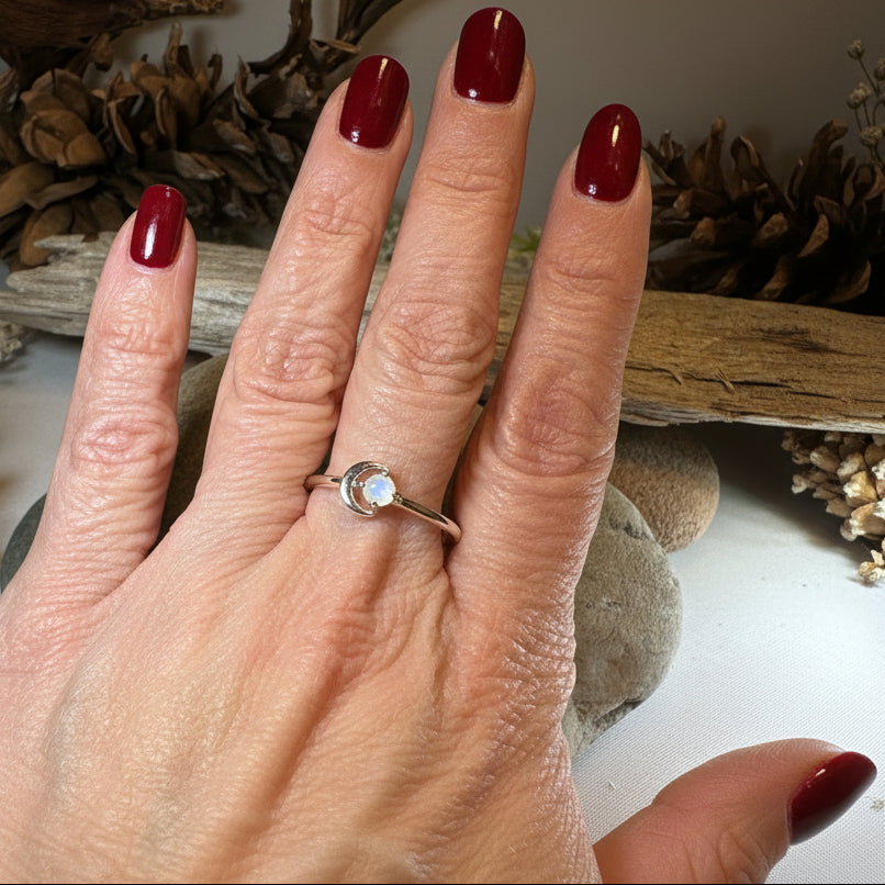 Ophelia Crescent Moon Ring