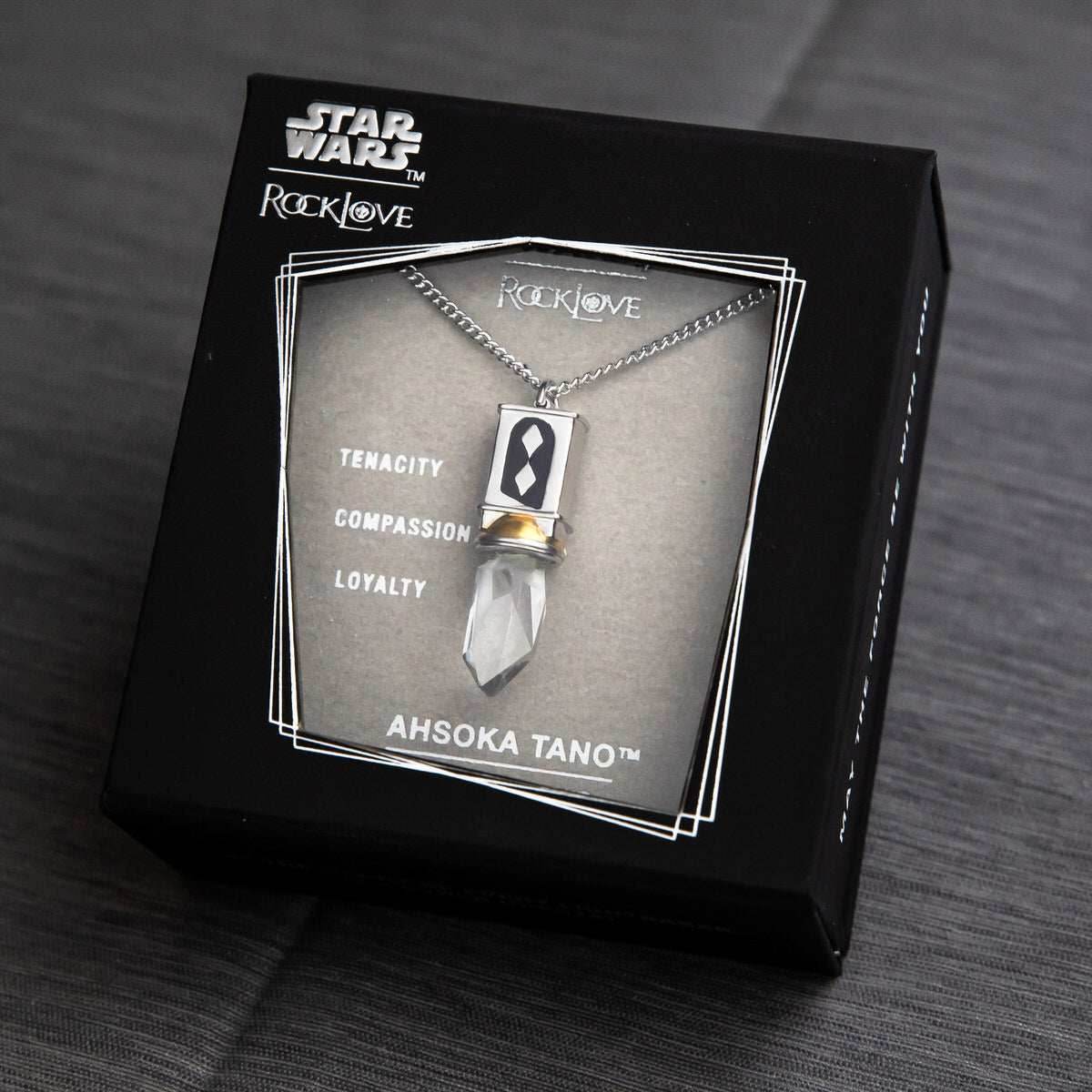 Star Wars X RockLove Ahsoka Tano Kyber Crystal Necklace - 