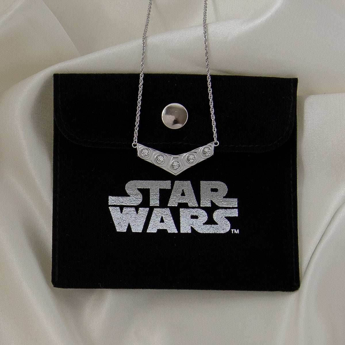 Star Wars X RockLove Leia Organa Crystal Necklace - 
