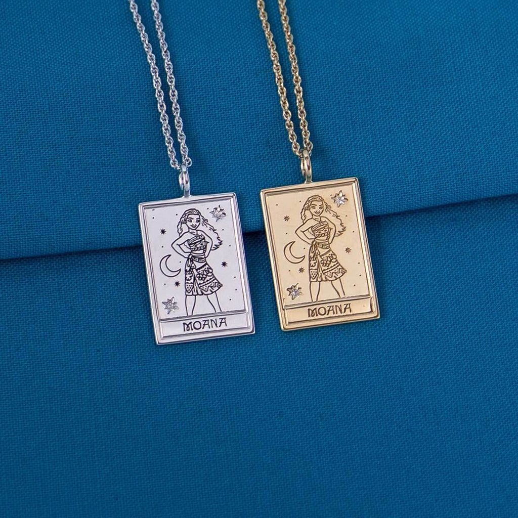 Disney X RockLove MOANA Moana Tablet Necklace - Sterling Silver