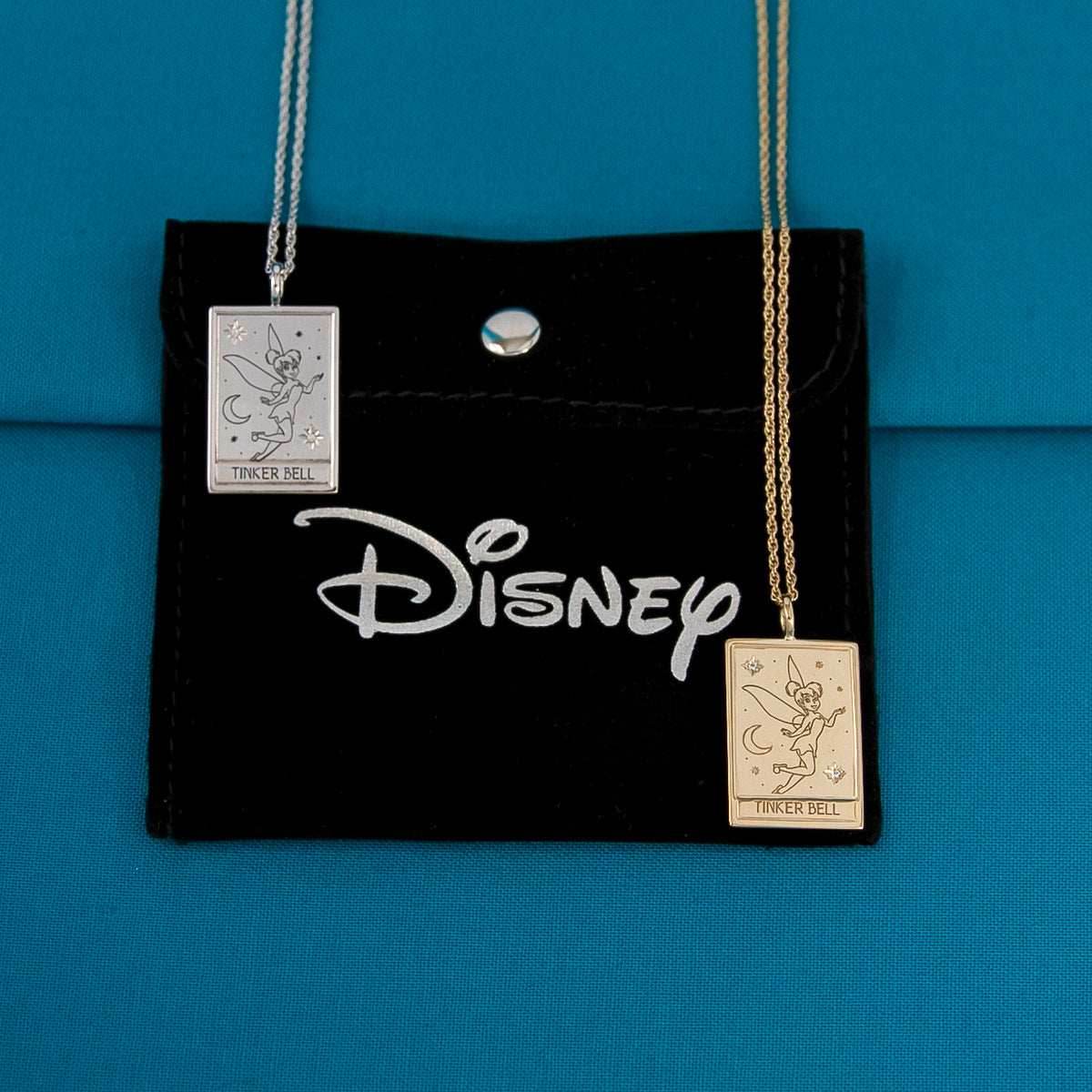 Disney X RockLove PETER PAN Tinker Bell Tablet Necklace - Sterling Silver