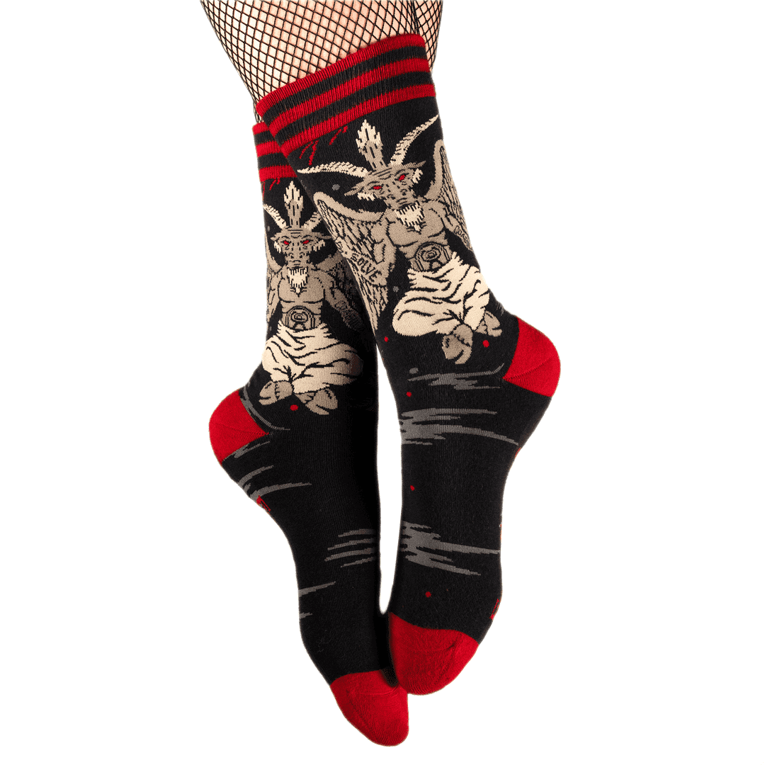 Ultimate Baphomet Ankle and Crew Sock Pack | 6 Designs - 