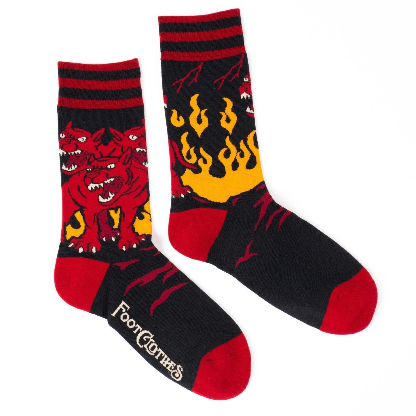 Evil AF Cerberus Crew Socks-0