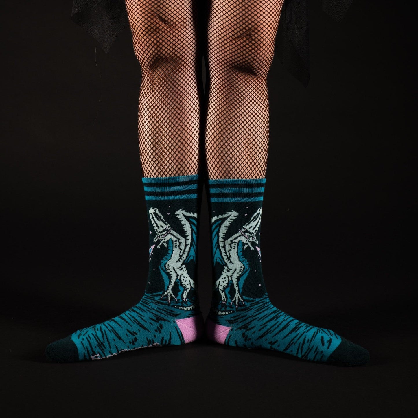 Evil AF Dragon Crew Socks-1