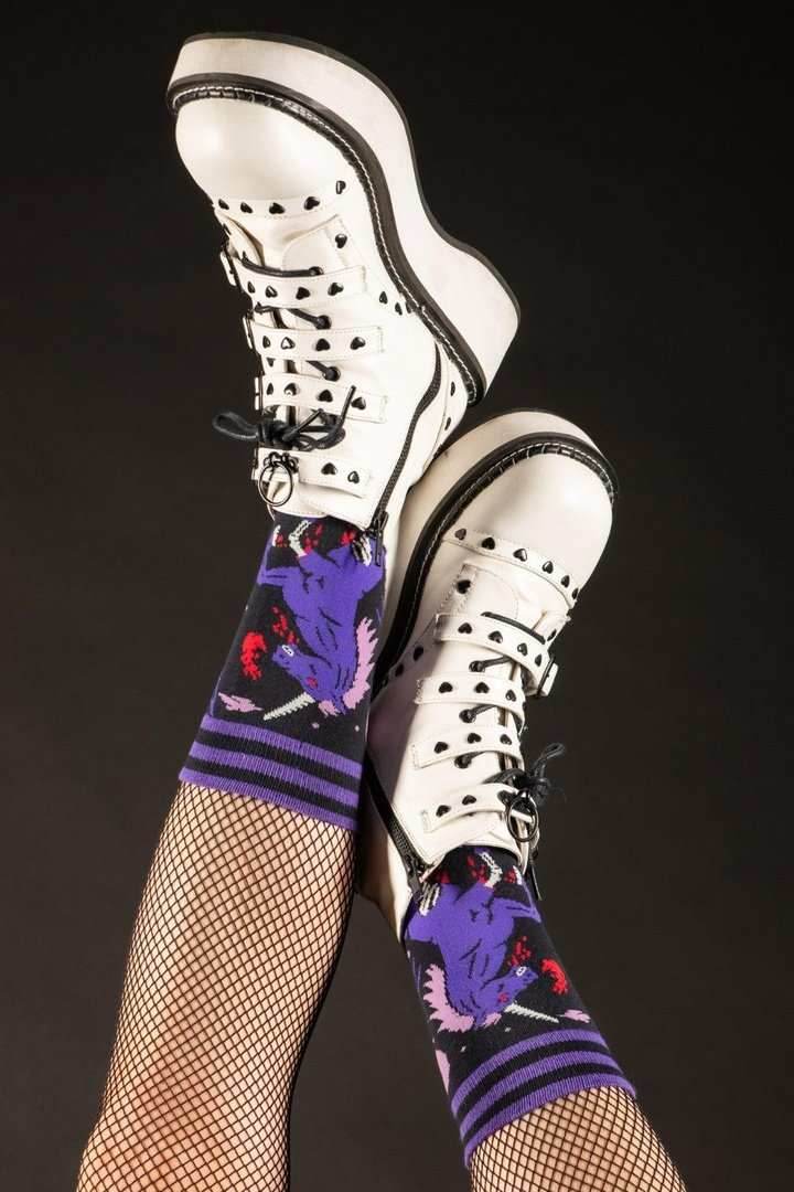 Evil AF Unicorn Crew Socks - 