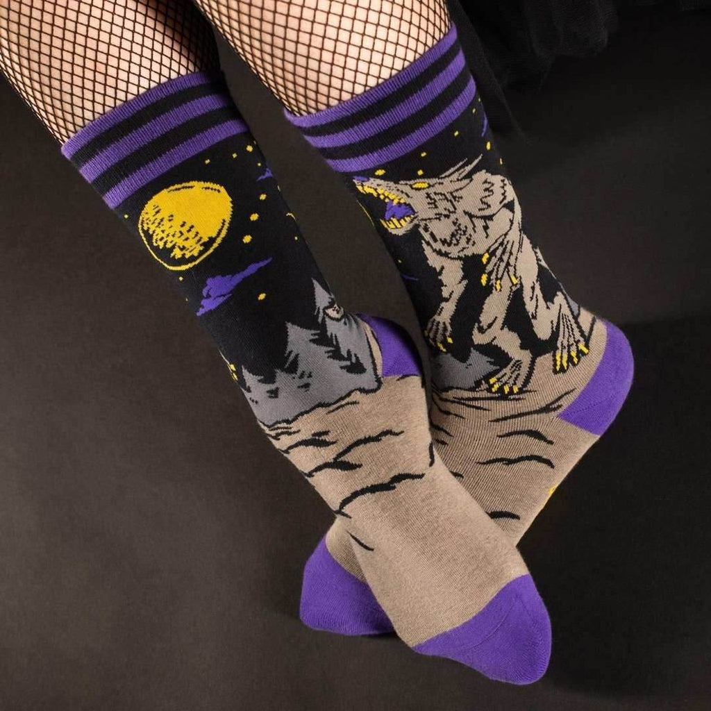 Evil AF Werewolf Crew Socks - 
